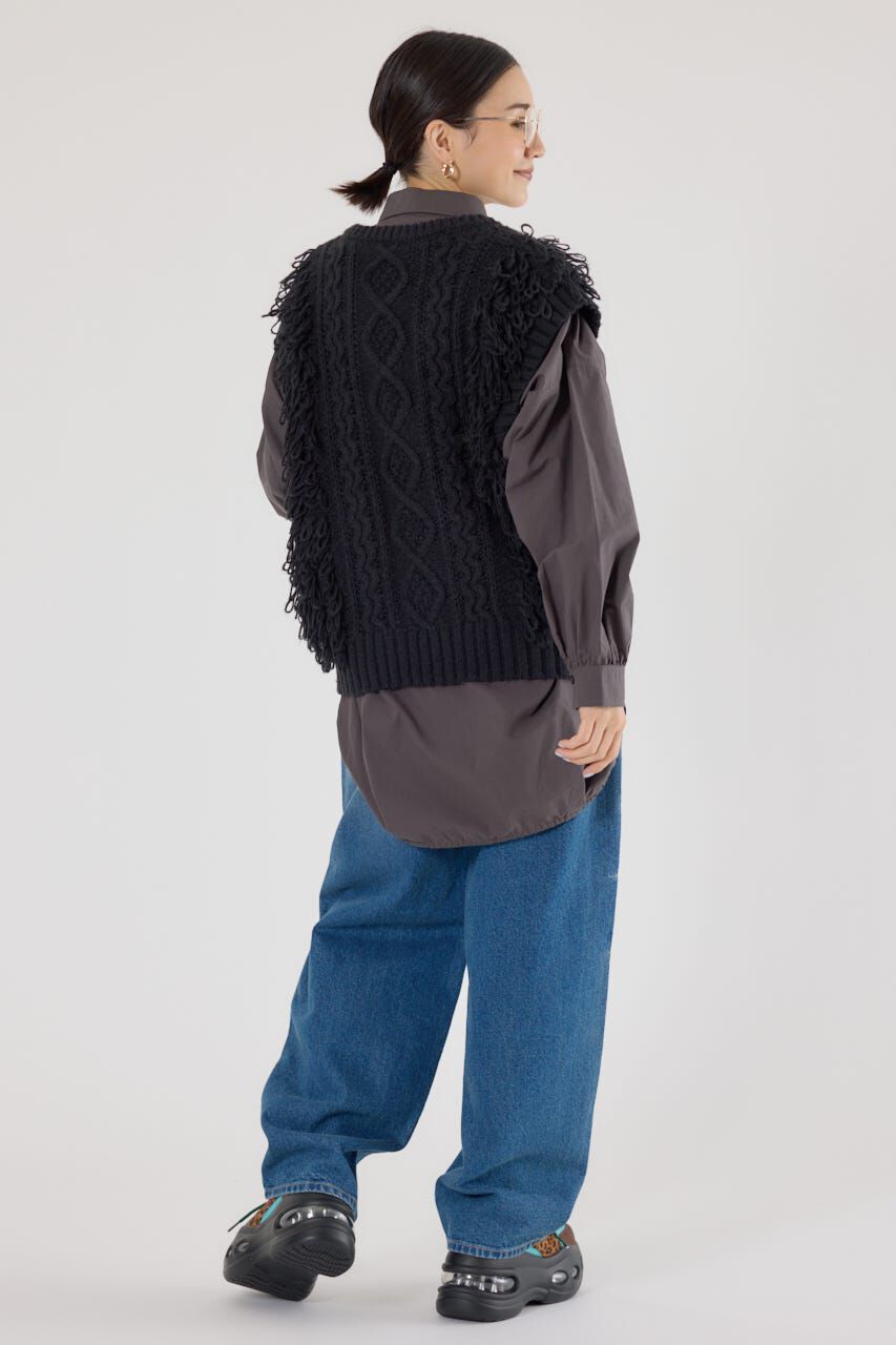 RODEO CROWNS「ケーブルニットベスト」|ニット・セーター|