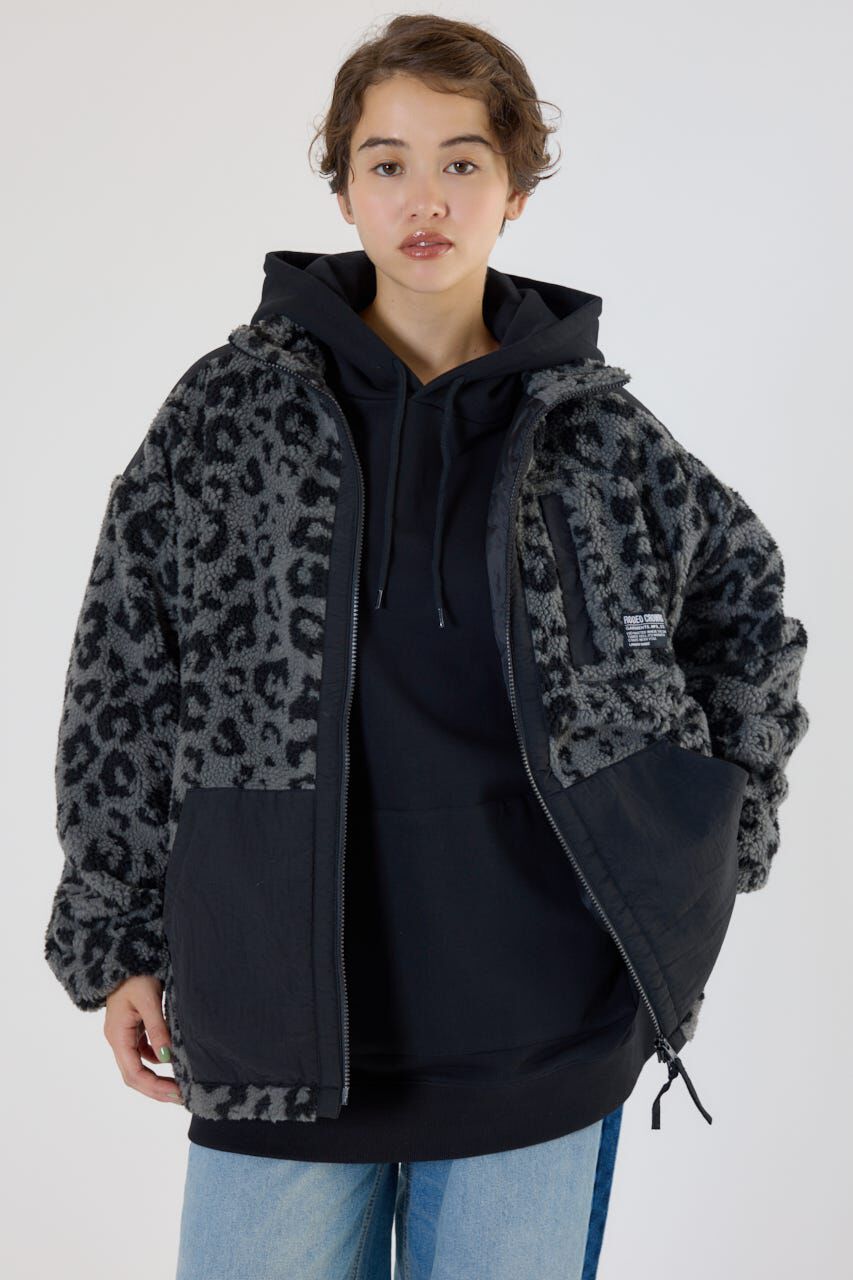 RODEO CROWNS「テディボアブルゾン」|ブルゾン・スタジャン|柄GRY5