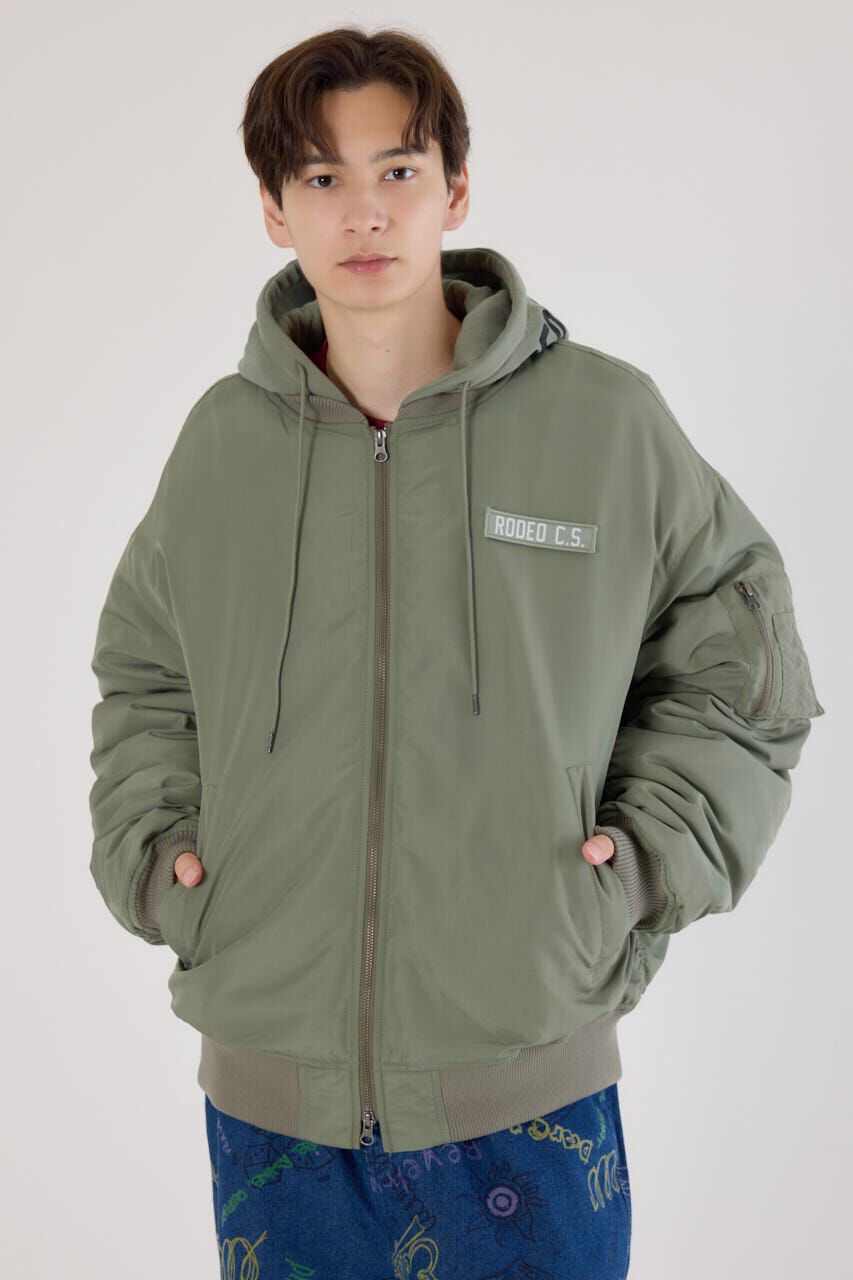 RODEO CROWNS「フーディーMA-1」|ブルゾン・スタジャン|
