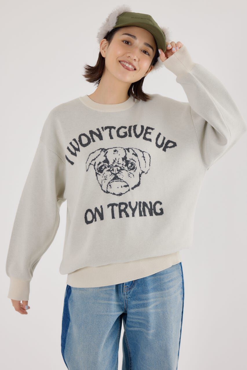 RODEO CROWNS「アニマルジャガードニットトップス」|ニット・セーター|