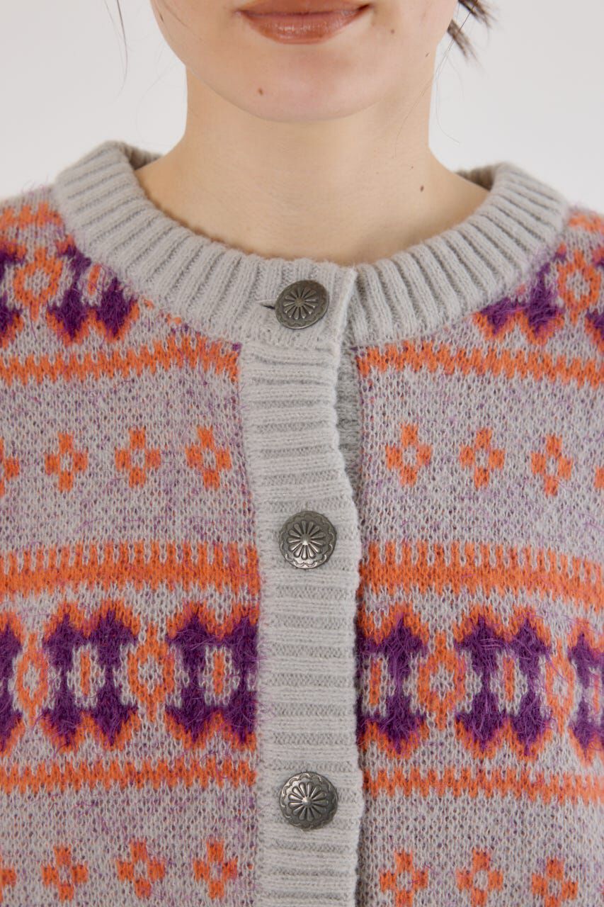 RODEO CROWNS「NEON NORDICニットカーディガン」|カーディガン|