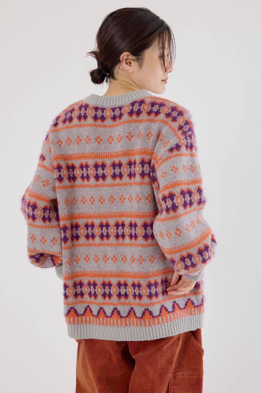 RODEO CROWNS「NEON NORDICニットカーディガン」|カーディガン|