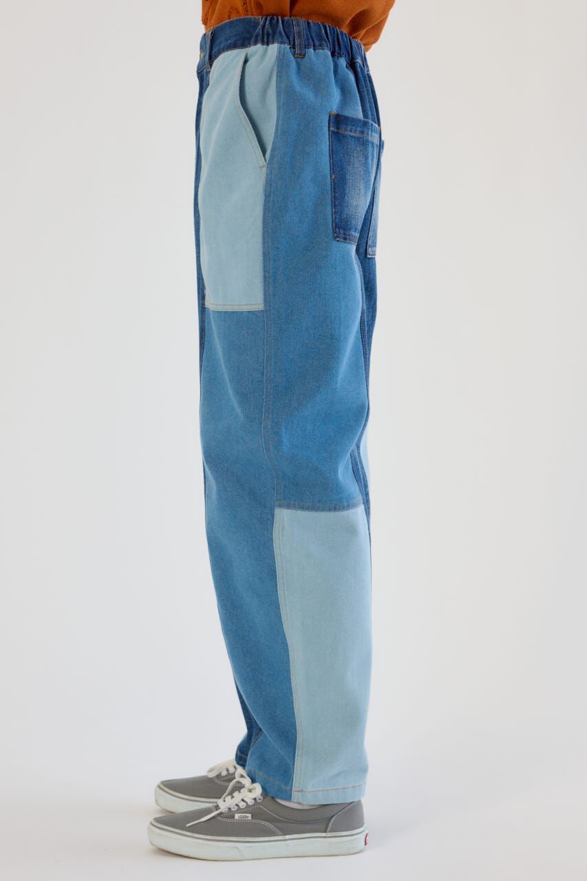 RODEO CROWNS「パッチワークバレルデニムパンツ」|デニム|