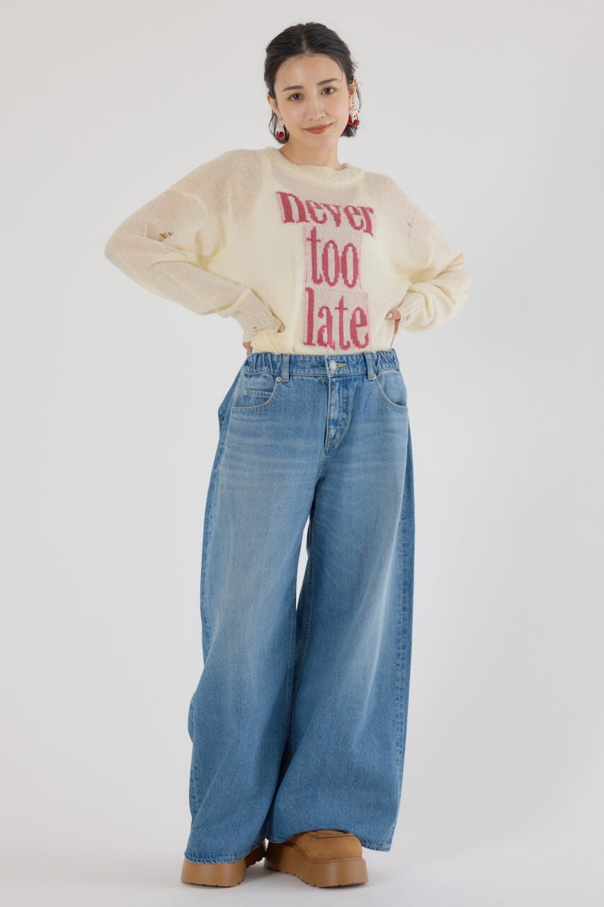 RODEO CROWNS「ビッグリボンデニムパンツ」|デニム|