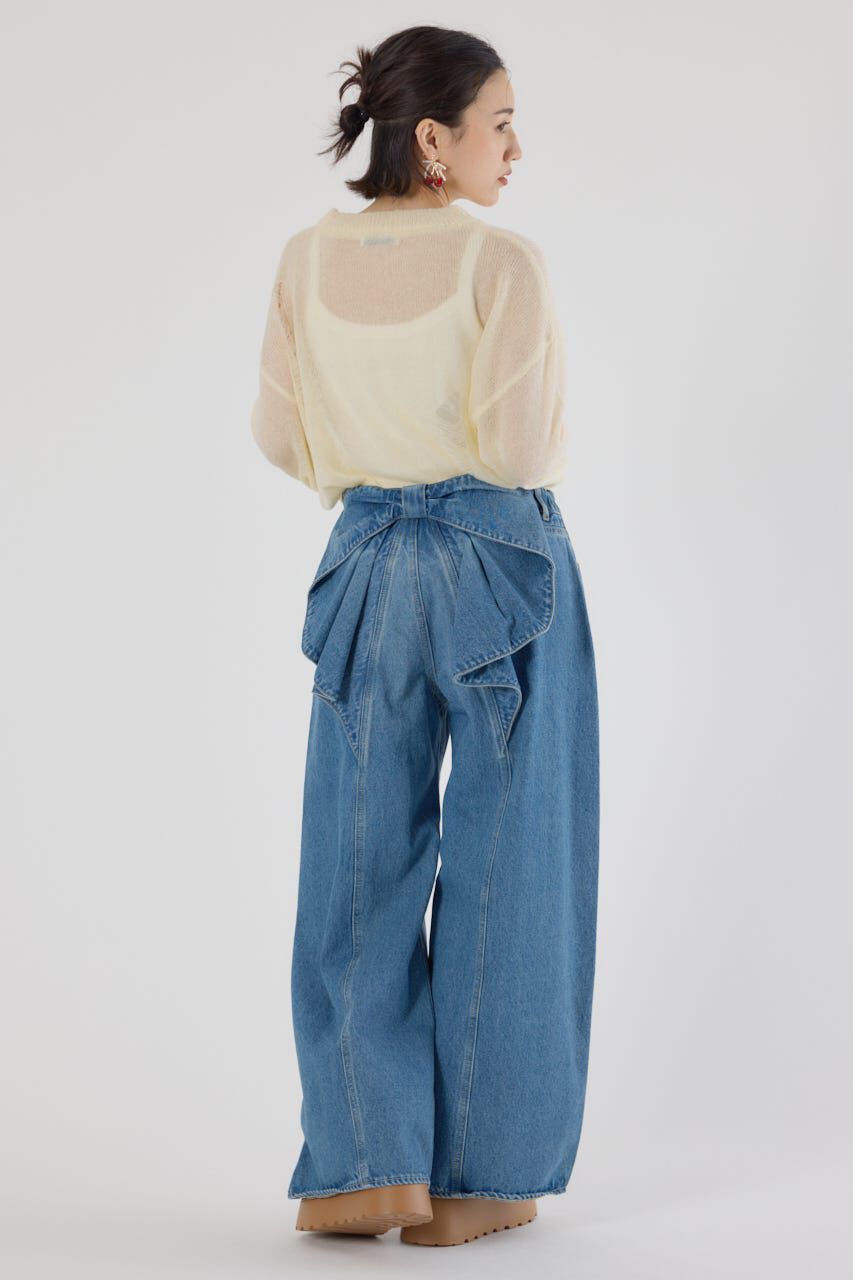 RODEO CROWNS「ビッグリボンデニムパンツ」|デニム|