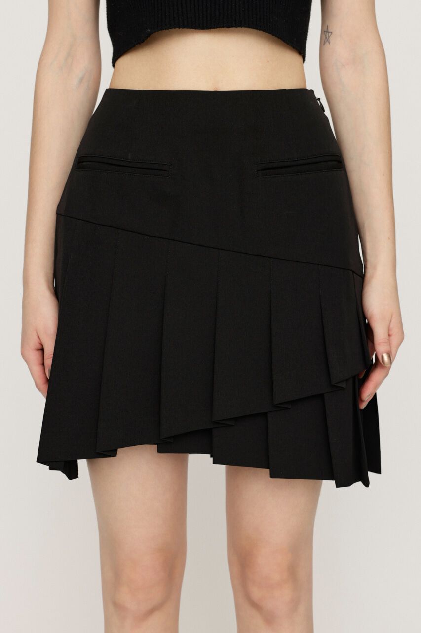 SLY「RANDOM HEM PLEATS ショートスカート」|スカート|