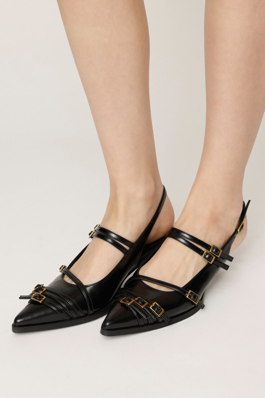 SLY「BELTED SLING パンプス」|サンダル|BLK
