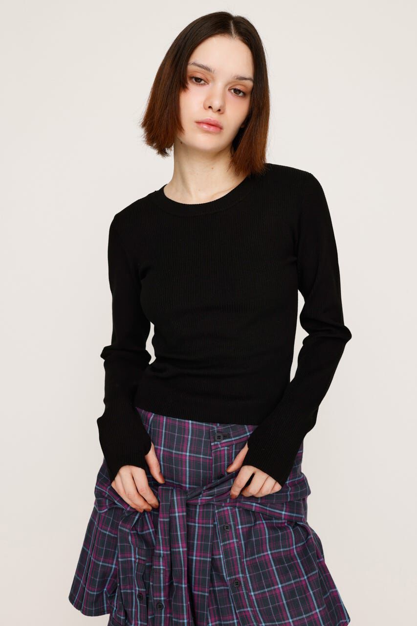 SLY「BASIC HG RIB トップス」|ニット・セーター|