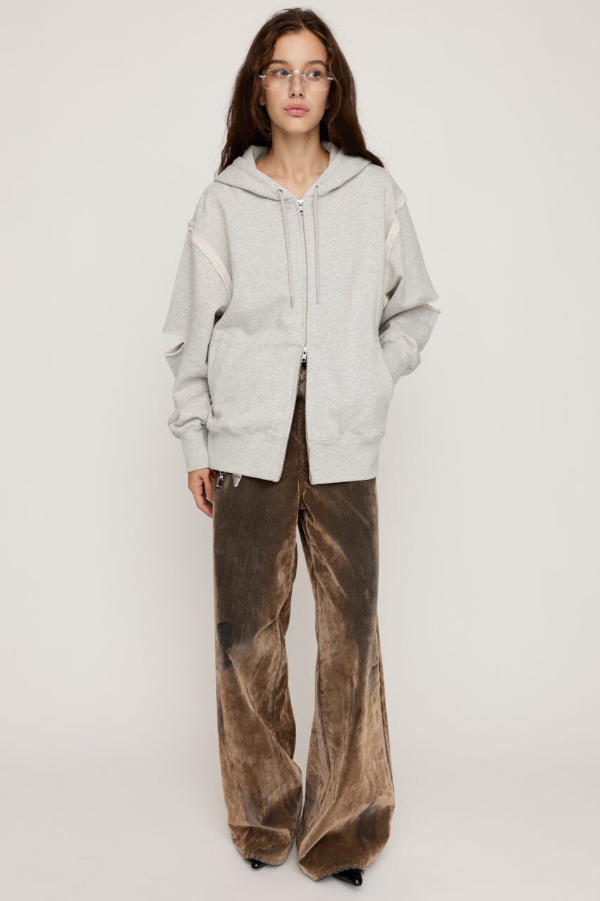 SLY「SLIT ZIP SW パーカー」|パーカー|