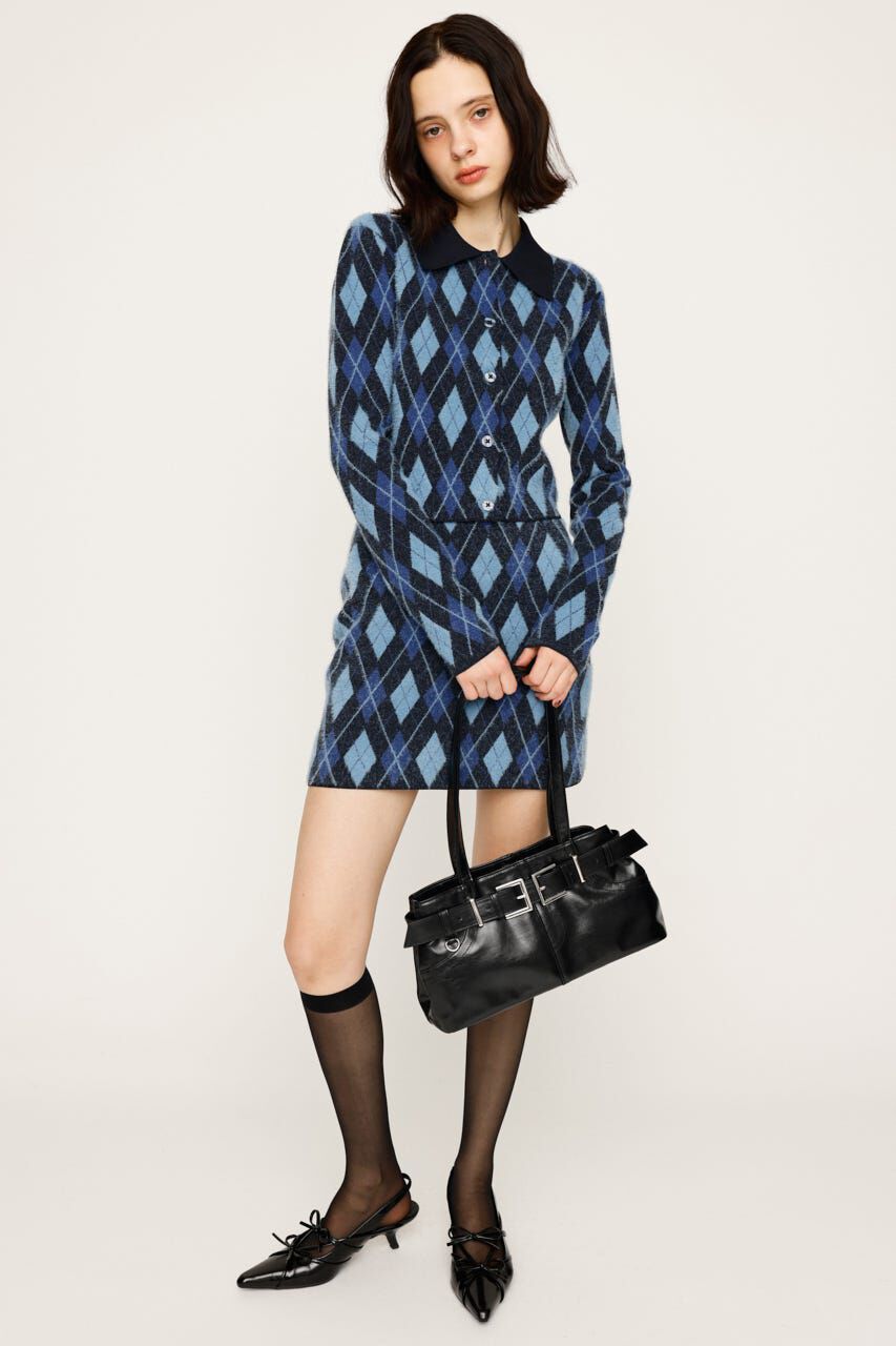 SLY「ARGYLE CHECK HG POLO シャツ」|ニット・セーター|