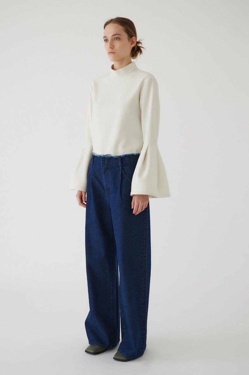 RIM.ARK 「Cut off wide denim」|デニム|BLU