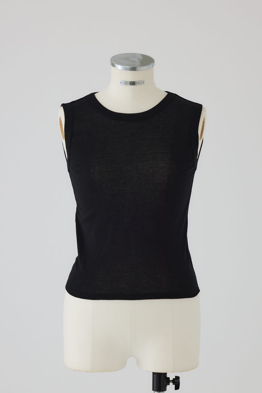 RIM.ARK 「High gauge cotton N/S set」|タンクトップ|BLK