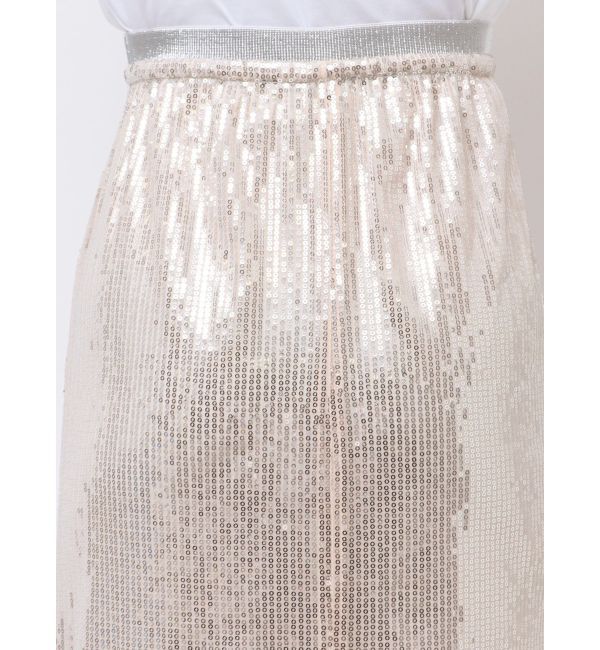 CALNAMUR「SPANGLE DRAWSTRINGS SK/スパンコールドロストスカート」|スカート|