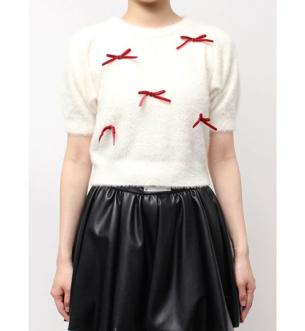 CALNAMUR「メニーリボンシャギーニット」|ニット・セーター|