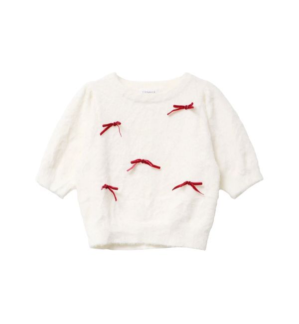 CALNAMUR「メニーリボンシャギーニット」|ニット・セーター|