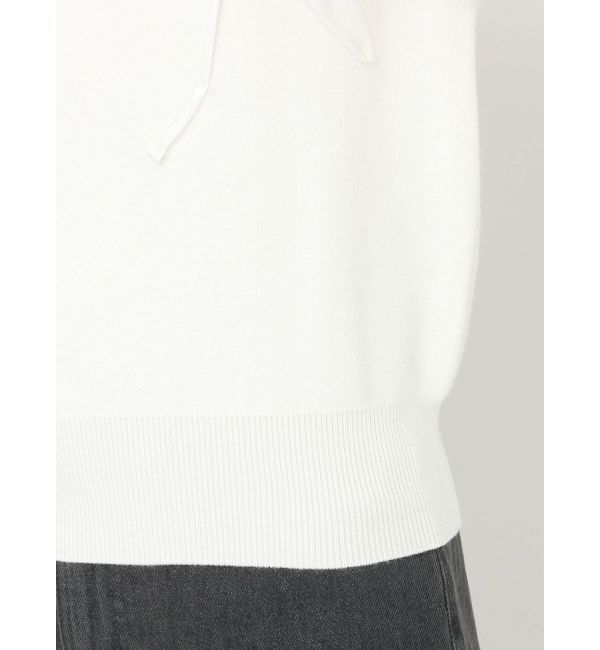 CALNAMUR「オーガンコサージュVネックニット」|ニット・セーター|