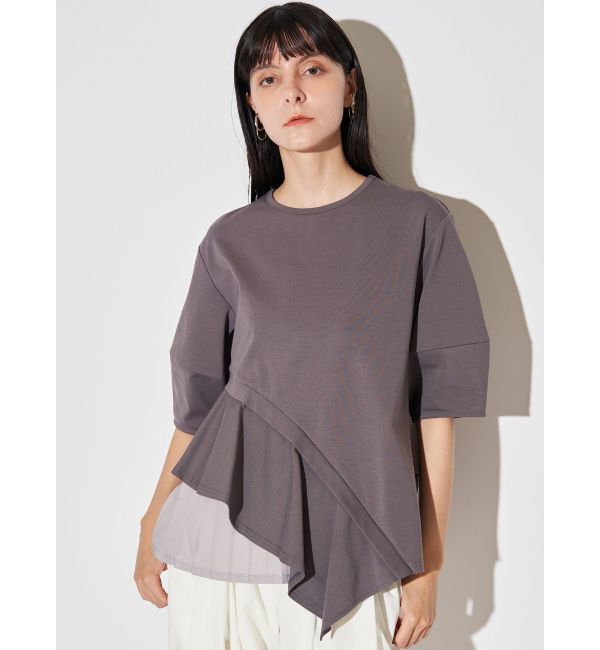 ELENDEEK「SLIDE FLARE DOCKING CS」|Tシャツ・カットソー|グレー