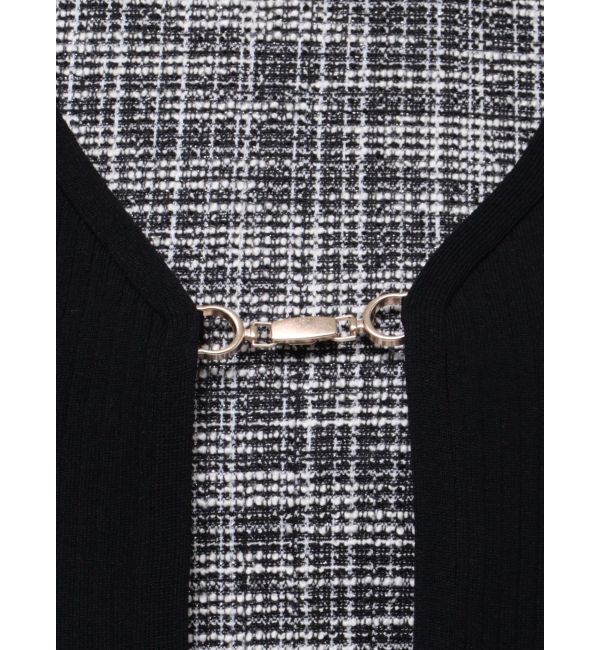 RESEXXY「チャームリブニットカーディガン【セットアップ着用可能】」|カーディガン|