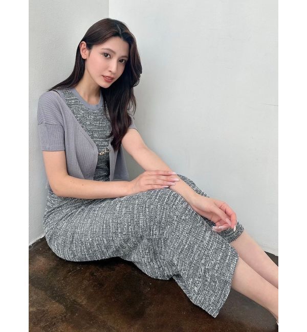 RESEXXY「チャームリブニットカーディガン【セットアップ着用可能】」|カーディガン|