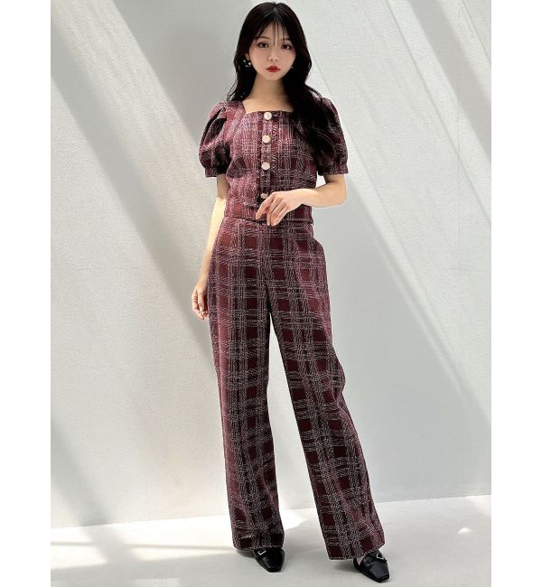 RESEXXY「ツイードワイドパンツ【セットアップ着用可能】」|その他|