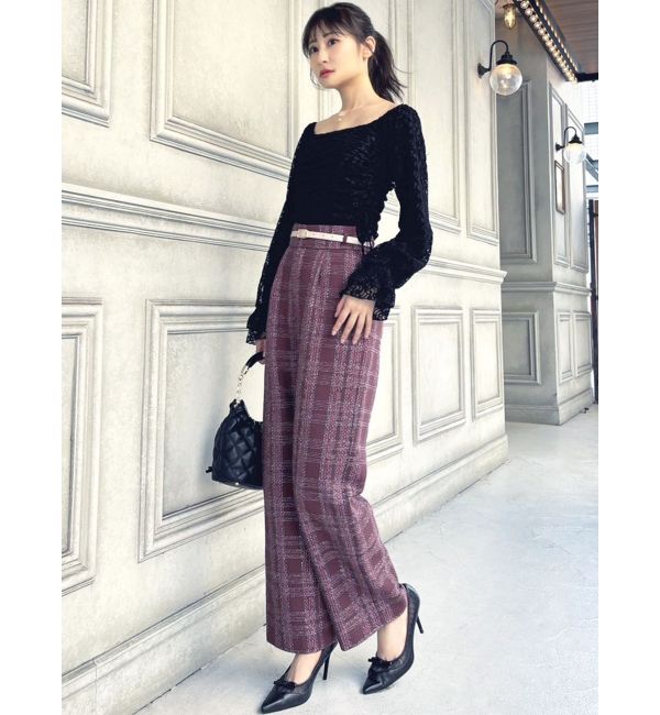 RESEXXY「ツイードワイドパンツ【セットアップ着用可能】」|その他|