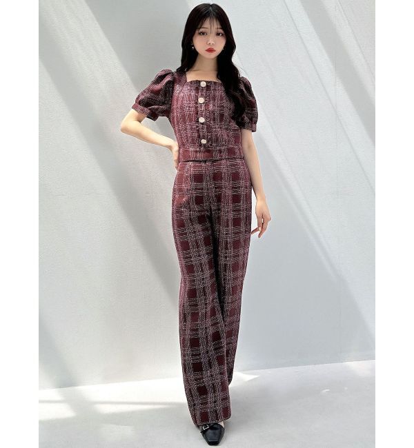 RESEXXY「ツイードワイドパンツ【セットアップ着用可能】」|その他|