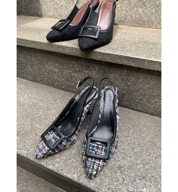 RESEXXY「バックルツイードパンプス」|パンプス|