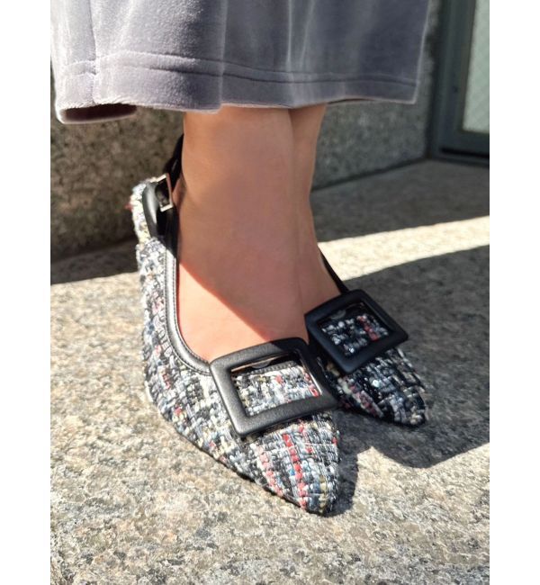 RESEXXY「バックルツイードパンプス」|パンプス|
