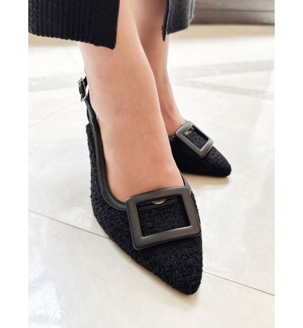 RESEXXY「バックルツイードパンプス」|パンプス|