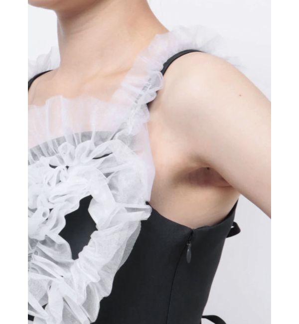 dazzlin「ハートチュールフリルオールインワン」|ワンピース|