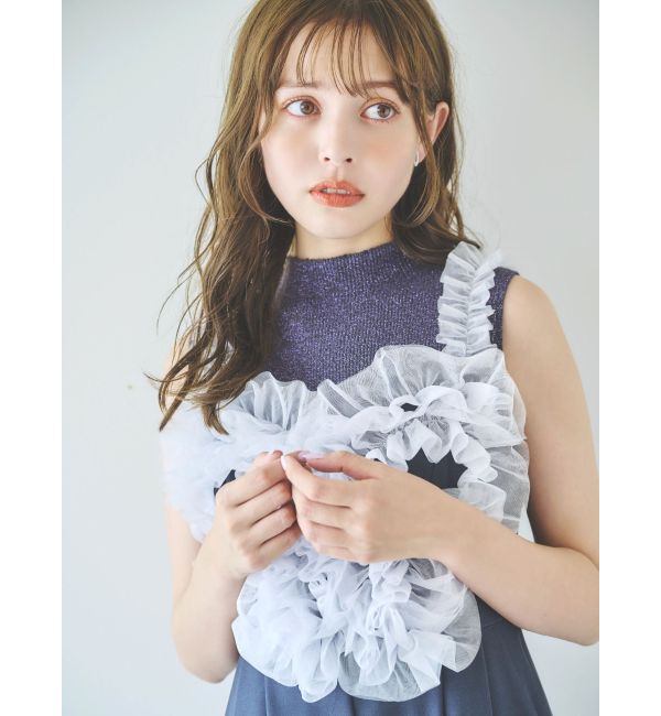 dazzlin「ハートチュールフリルオールインワン」|ワンピース|