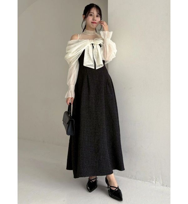 dazzlin「【追加生産分】ビッグリボンドレス」|ドレス|