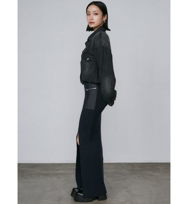 EMODA「バルーンコンパクトデニムブルゾン」|ブルゾン・スタジャン|