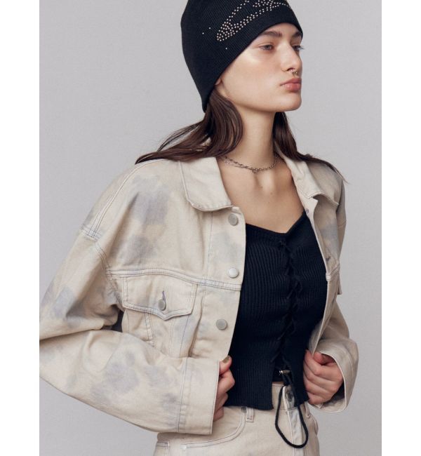 EMODA「バルーンコンパクトデニムブルゾン」|ブルゾン・スタジャン|