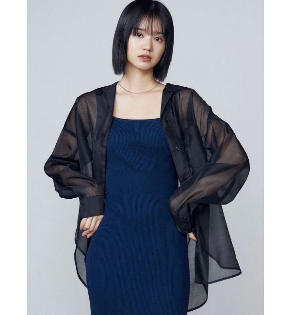 EMODA「エアリーリーズシャツ」|シャツ・ブラウス|ブラック