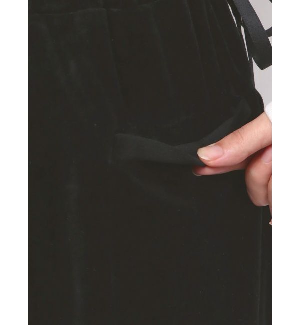 EMODA「サイドリボンベロアパンツ」|その他|