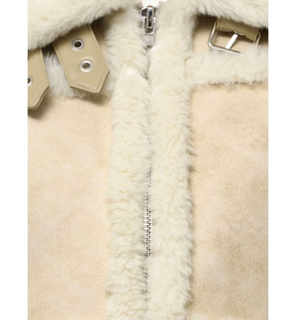 EMODA「ショートフェイクムートンブルゾン」|ブルゾン・スタジャン|