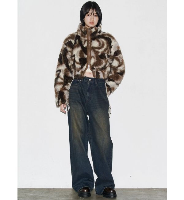 EMODA「シングルミニボアブルゾン」|ブルゾン・スタジャン|