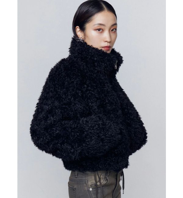 EMODA「シングルミニボアブルゾン」|ブルゾン・スタジャン|