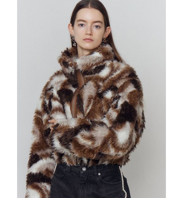 EMODA「シングルミニボアブルゾン」|ブルゾン・スタジャン|