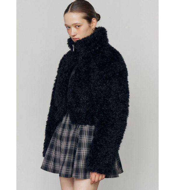 EMODA「シングルミニボアブルゾン」|ブルゾン・スタジャン|