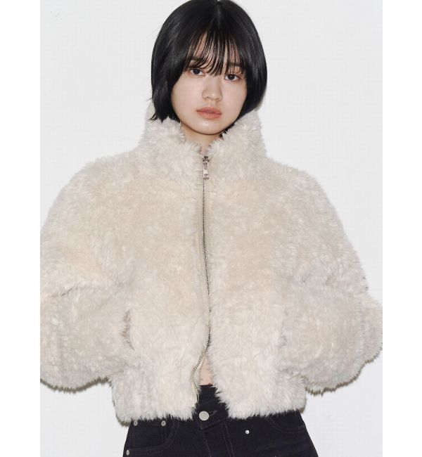 EMODA「シングルミニボアブルゾン」|ブルゾン・スタジャン|