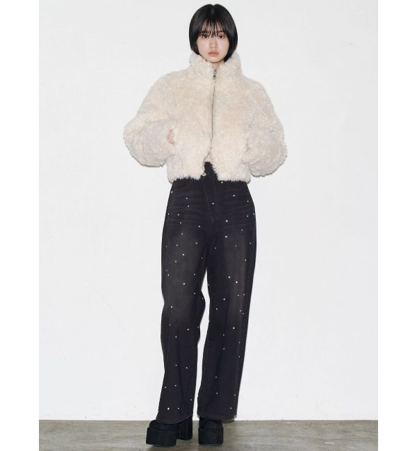 EMODA「シングルミニボアブルゾン」|ブルゾン・スタジャン|