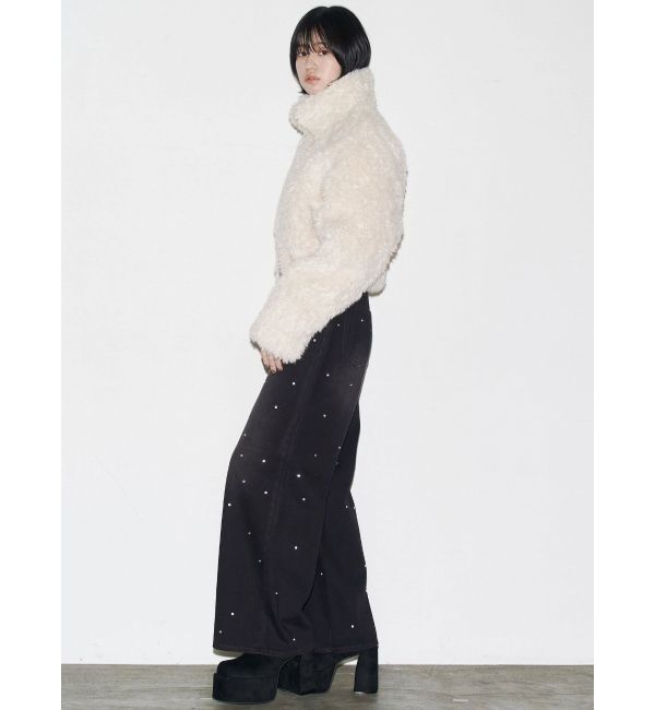 EMODA「シングルミニボアブルゾン」|ブルゾン・スタジャン|