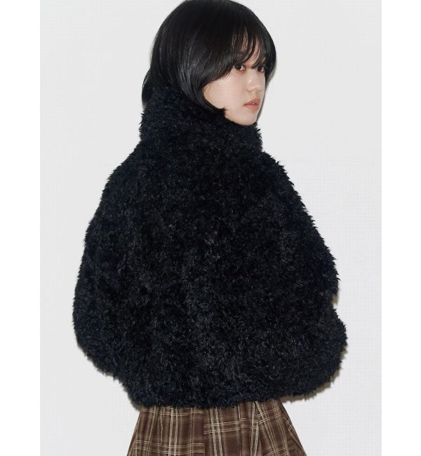 EMODA「シングルミニボアブルゾン」|ブルゾン・スタジャン|