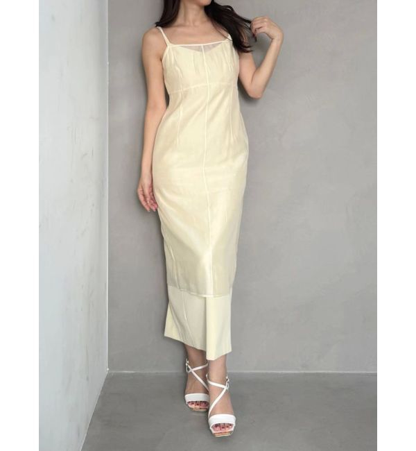 MERCURYDUO「【OUNNOUN】オーガンジーレイヤードキャミワンピース」|ワンピース|