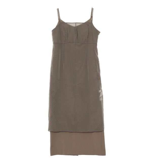 MERCURYDUO「【OUNNOUN】オーガンジーレイヤードキャミワンピース」|ワンピース|