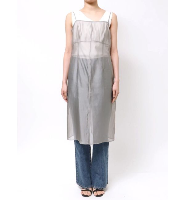 MERCURYDUO「【OUNNOUN】オーガンジーレイヤードキャミワンピース」|ワンピース|