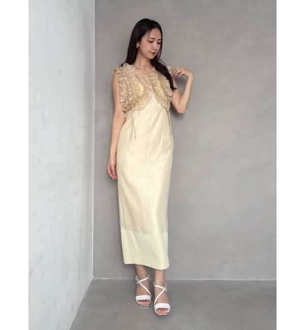 MERCURYDUO「【OUNNOUN】オーガンジーレイヤードキャミワンピース」|ワンピース|