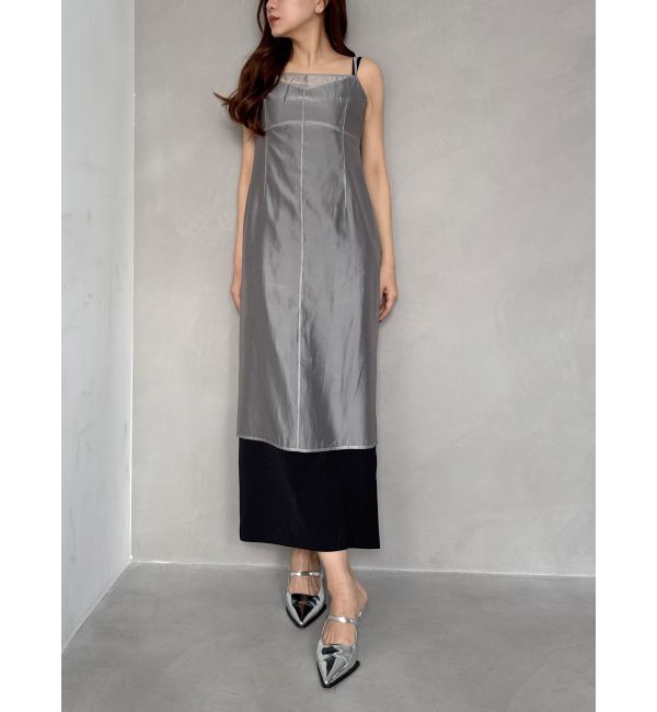 MERCURYDUO「【OUNNOUN】オーガンジーレイヤードキャミワンピース」|ワンピース|